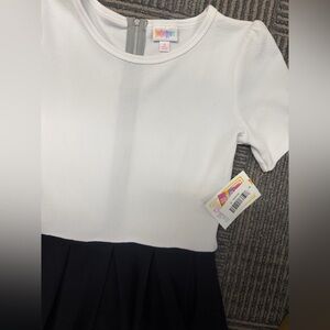 NWT LuLaRoe Amelia White and Black Dress Sz Small